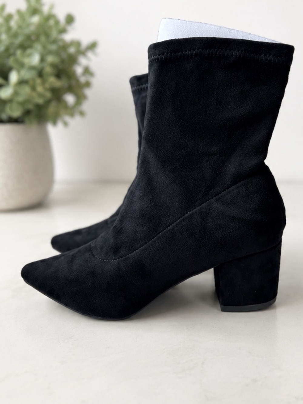 Lulu's Black Heeled Boots